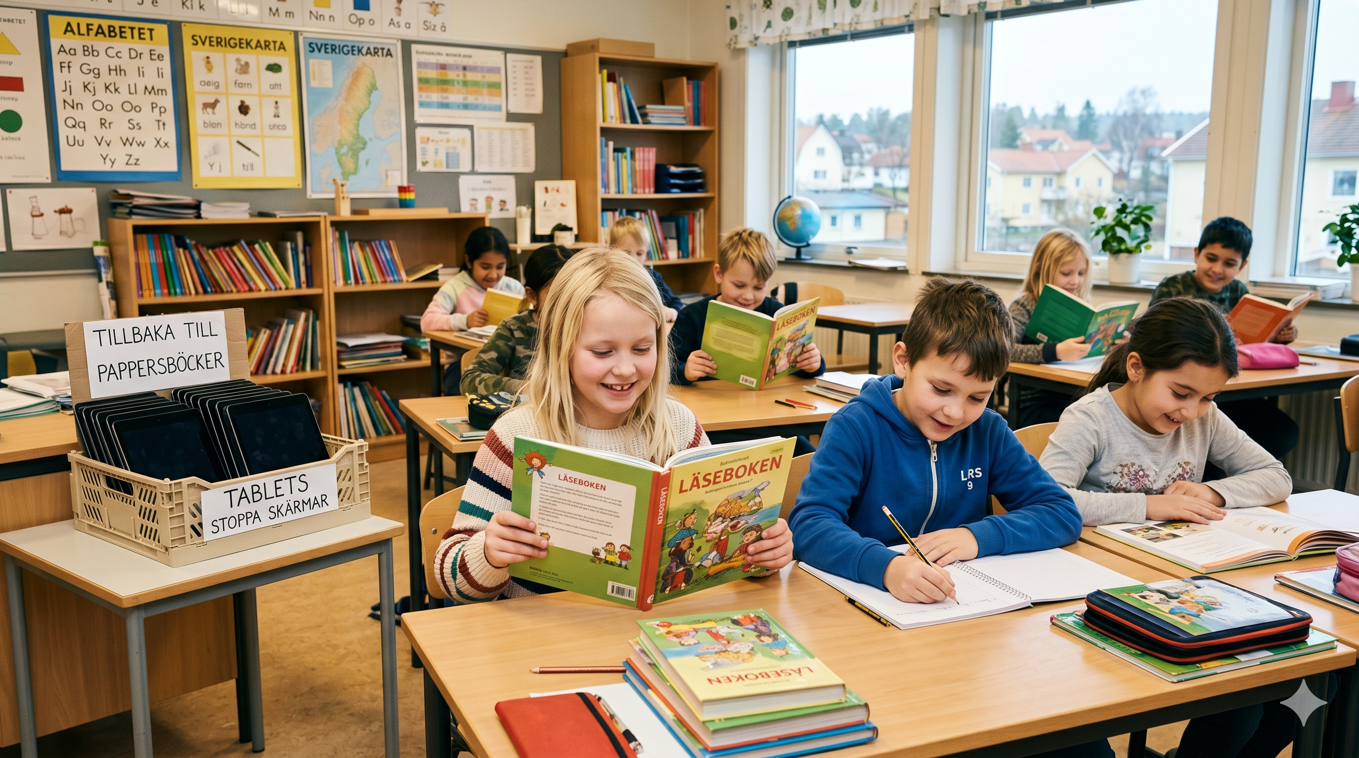La Svezia sostituisce i tablet in classe con libri di testo cartacei